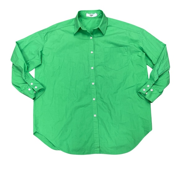 Frankie Shop Green Button Down Shirt - Picture 1 of 4